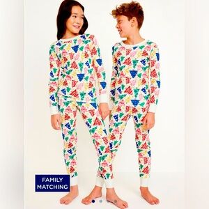 NWT Old Navy Children’s/Kids Unisex Long Sleeve Holiday Christmas Pajama Set